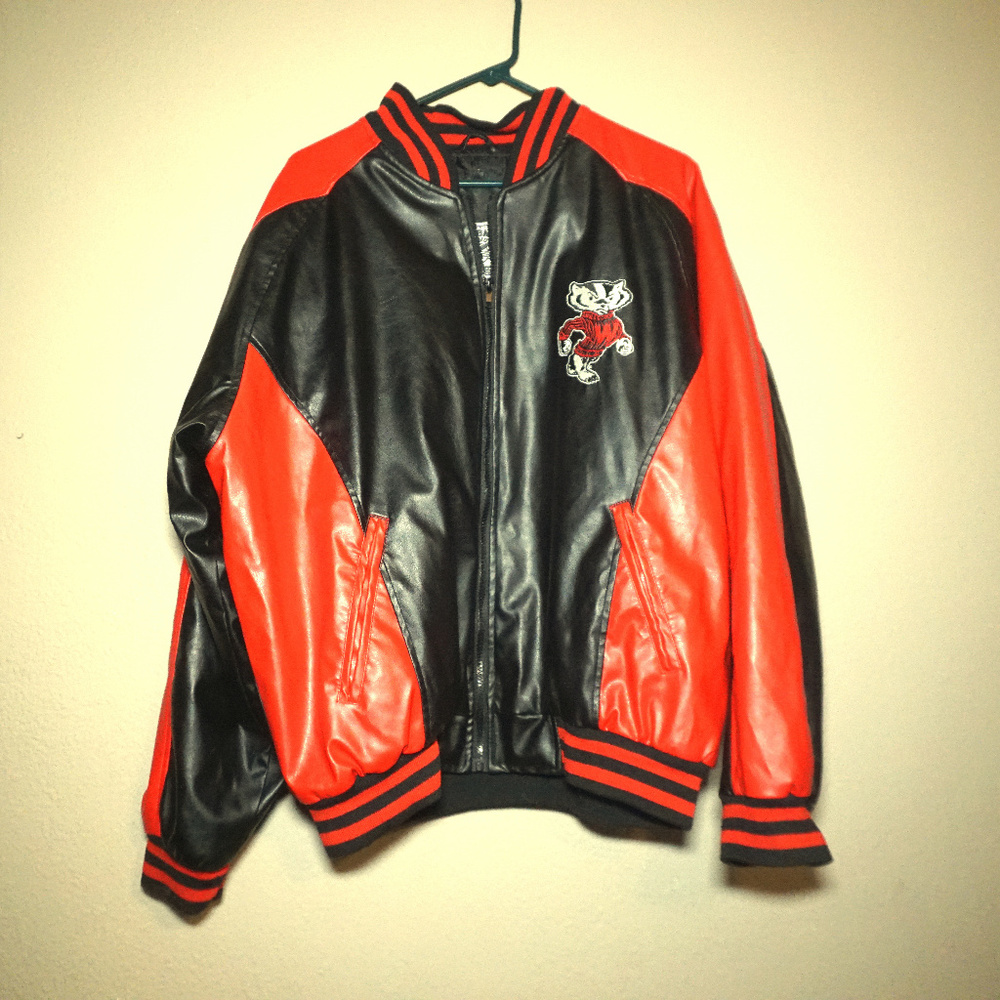 Steve And Barys Wisconsin Badgers leather Jacket